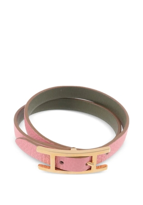 Hermès Pre-Owned Behapi Double tour bracelet - Pink
