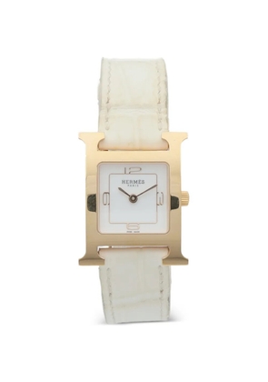 Hermès Pre-Owned Heure 21mm watch - White