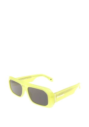 Palm Angels Eyewear Willow rectangle-frame sunglasses - Yellow