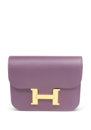 Hermès Pre-Owned Constance Slim leather wallet - Purple