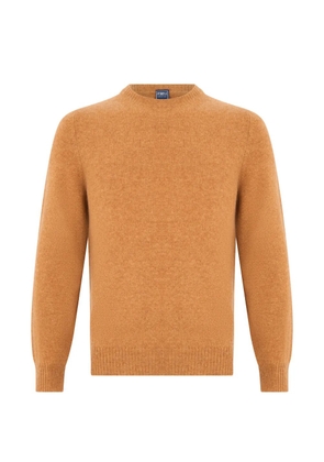 Fedeli cashmere crew-neck sweater - Orange