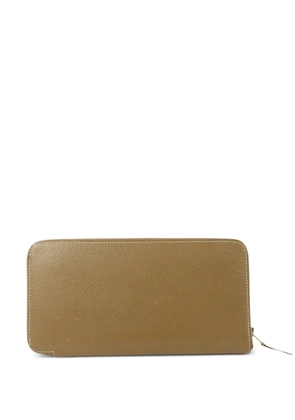 Hermès Pre-Owned Silk in Azap leather wallet - Neutrals