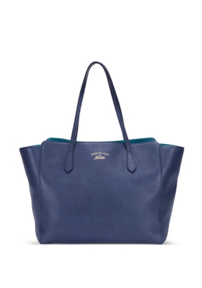 Gucci Pre-Owned Swing leather tote bag - Blue