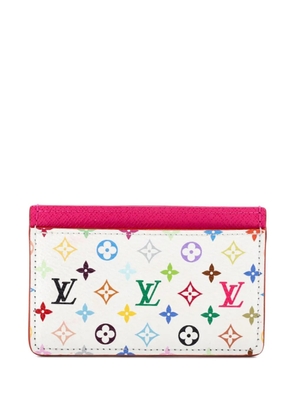 Louis Vuitton Pre-Owned x Takashi Murakami Monogram Multicolor with Leather card holder - White