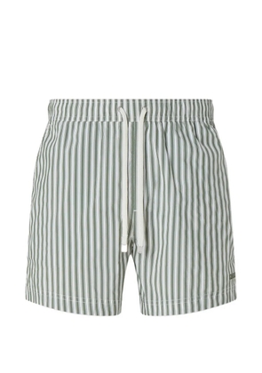 Zegna striped swim shorts - Green