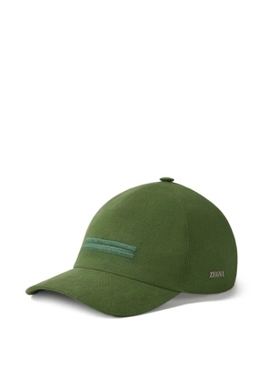 Zegna Oasi Lino baseball cap - Green