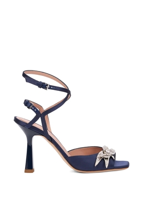 Alberta Ferretti crystal-embellished sandals - Blue