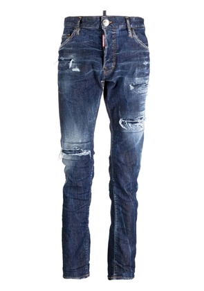 DSQUARED2 distressed-finish denim jeans - Blue