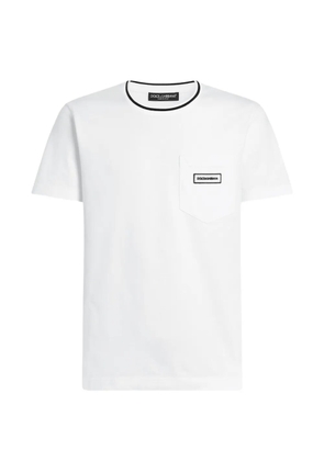 Dolce & Gabbana cotton T-shirt with logo - White