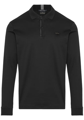 Paul & Shark appliqué-logo polo shirt - Black