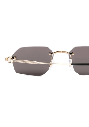 Cartier Eyewear rimless geometric-frame sunglasses - Gold