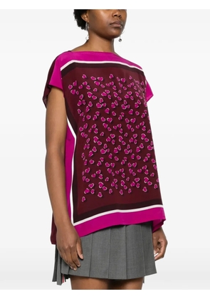 Gucci Pre-Owned heart print top - Purple