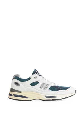 New Balance Made in UK 991v2 panelled leather sneakers - White