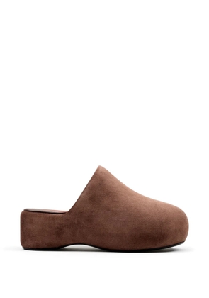 Simon Miller Bubble suede mules - Brown