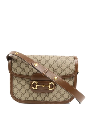 Gucci Pre-Owned 1955 GG horsebit-detail shoulder bag - Brown