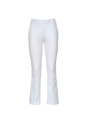 QL2 creased flared trousers - White