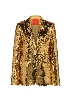 Simon Miller Leon sequin-embellished blazer - Gold
