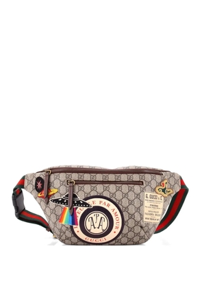 Gucci Pre-Owned Courrier Zip GG Coated Canvas with Applique belt bag - Brown