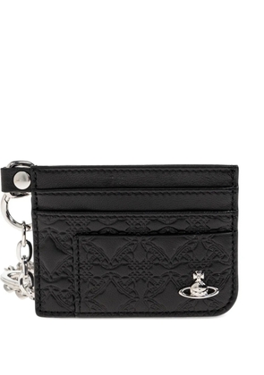 Vivienne Westwood Orb-embossed leather cardholder - Black