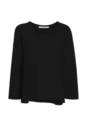 Another Tomorrow scoop-neck sweatshirt - Black