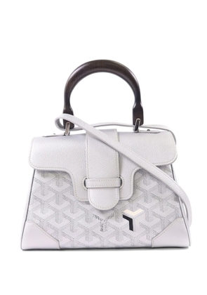 Goyard Pre-Owned mini Saigon leather tote bag - Silver