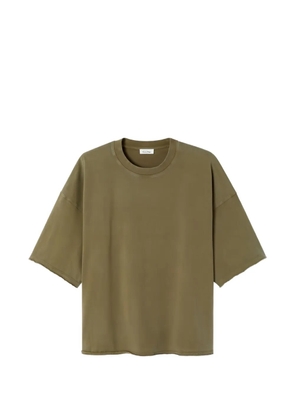 American Vintage Afoma raw-edge T-shirt - Brown