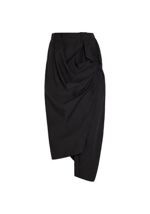 Issey Miyake draped asymmetric trousers - Black