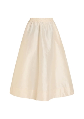 Suzie Kondi elasticated-waist flared maxi skirt - Neutrals