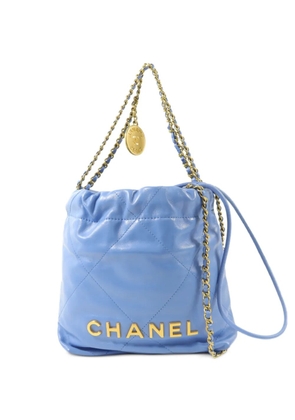 CHANEL Pre-Owned Chanel 22 Mini quilted shoulder bag - Blue