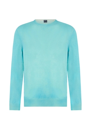 Fedeli crew-neck cashmere sweater - Blue