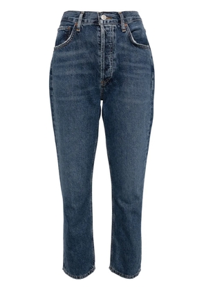 AGOLDE mid-rise tapered jeans - Blue