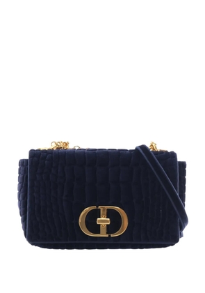 Christian Dior Pre-Owned 2021-2026 Large Embroidered Velvet Caro Bag crossbody bag - Blue