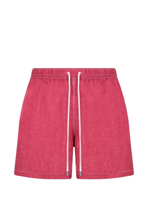 Fedeli drawstring-waist beach shorts - Red