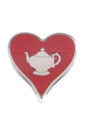 Hermès Pre-Owned heart teapot scarf ring - Silver