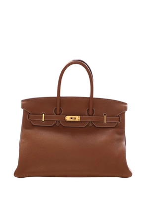 Hermès Pre-Owned 2009 Togo Birkin Retourne 35 handbag - Brown