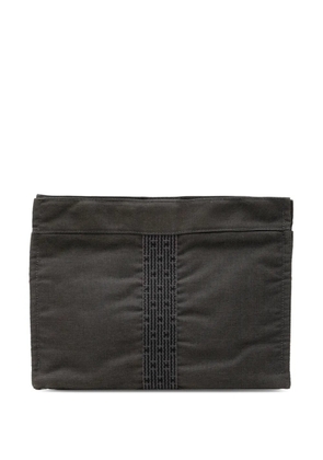 Hermès Pre-Owned 1990-2010 Canvas Herline clutch bag - Grey