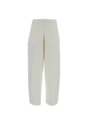 RTW wide-leg elasticated-waist trousers - Neutrals