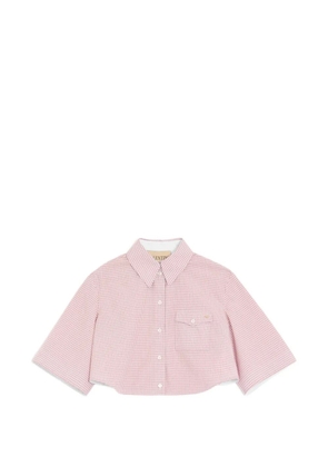 Valentino Garavani shirt with checked-pattern - Pink