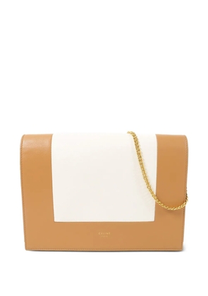 Celine Pre-Owned Frame leather clucth bag - Neutrals