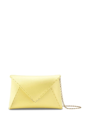 Tyler Ellis Lee Pouchet satin clutch bag - Yellow