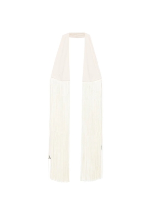 Patrizia Pepe fringed halter-neck top - Neutrals