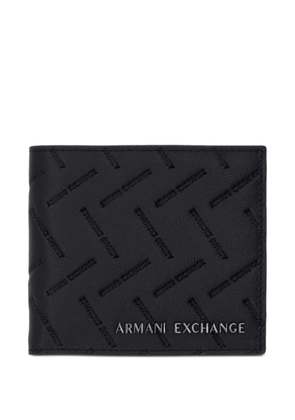 Armani Exchange logo-debossed wallet - Black