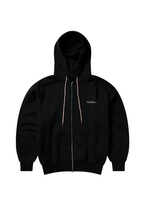 NO PROBLEMO Mini Problemo logo-print zip-up hoodie - Black