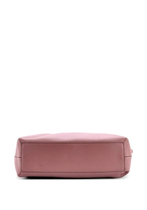 Burberry Pre-Owned Reversible Tote Haymarket Coated Canvas and Leather Small satchel - Pink