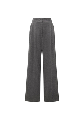 Another Tomorrow pleated wide-leg trousers - Grey