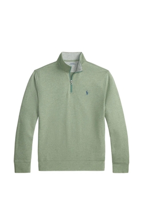 Polo Ralph Lauren quarter-zip logo-embroidered sweater - Green