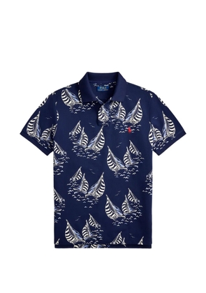 Polo Ralph Lauren sailboat-print polo shirt - Blue
