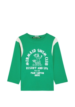 MOTHER graphic-print long-sleeve T-shirt - Green