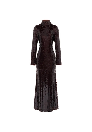 Simon Miller Sculpty sequin-embellished maxi dress - Brown