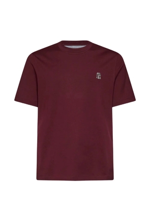 Brunello Cucinelli Solomeo crest T-shirt - Red
